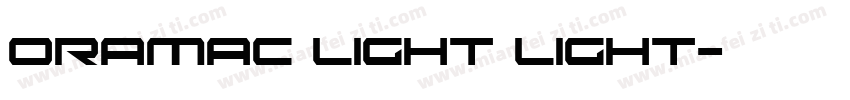 Oramac Light Light字体转换